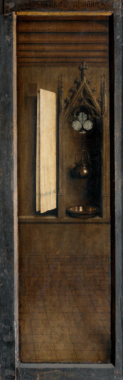 Panel z vnější strany pravé okenice Gentského oltáře od Hubert & Jan van (1390 1441) Eyck