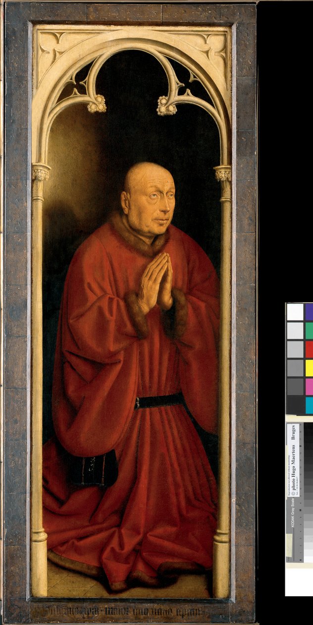 Portrét Joosta Vijdta, panel z exteriéru gentského oltáře od Hubert & Jan van (1390 1441) Eyck