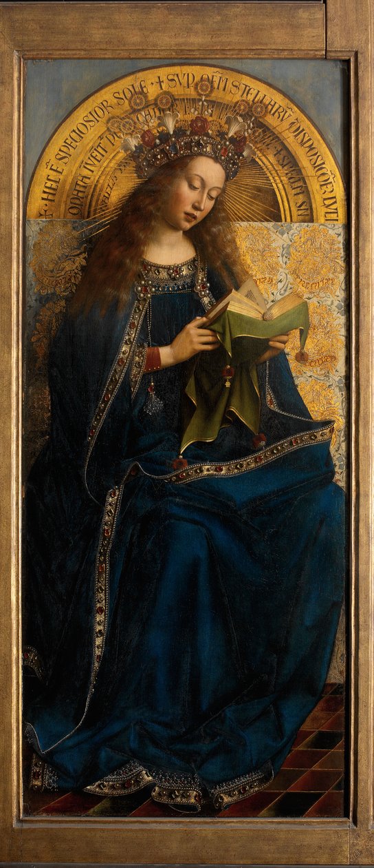 Panna Maria, z Gentského oltáře od Hubert & Jan van (1390 1441) Eyck