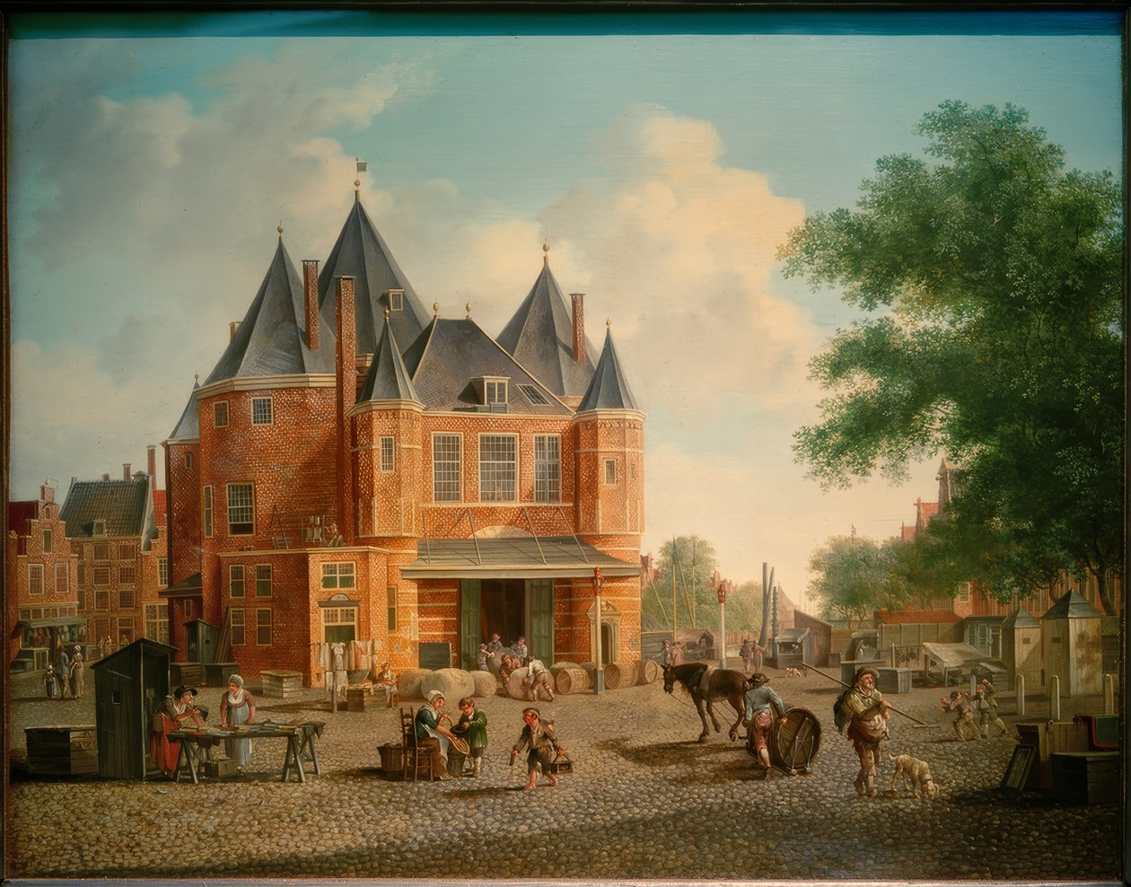 Antoniusovy váhy na Nieuwmarkt v Amsterdamu od Hubert Pieter Schouten