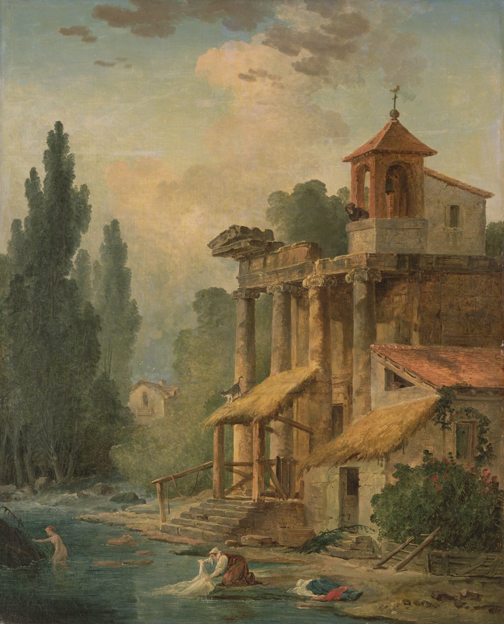 Rozmar s poustevnou, 1796 od Hubert Robert