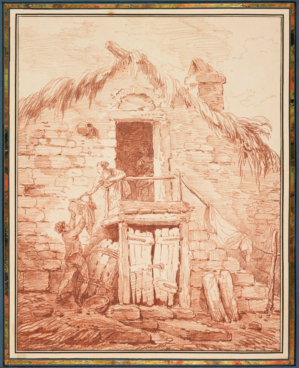 Kamenná chalupa od Hubert Robert