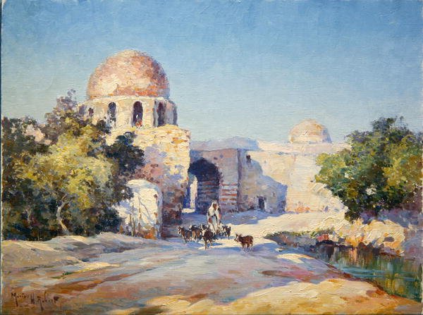 Bab Tuma (Damas) (olej na plátně) od Hubert Robert