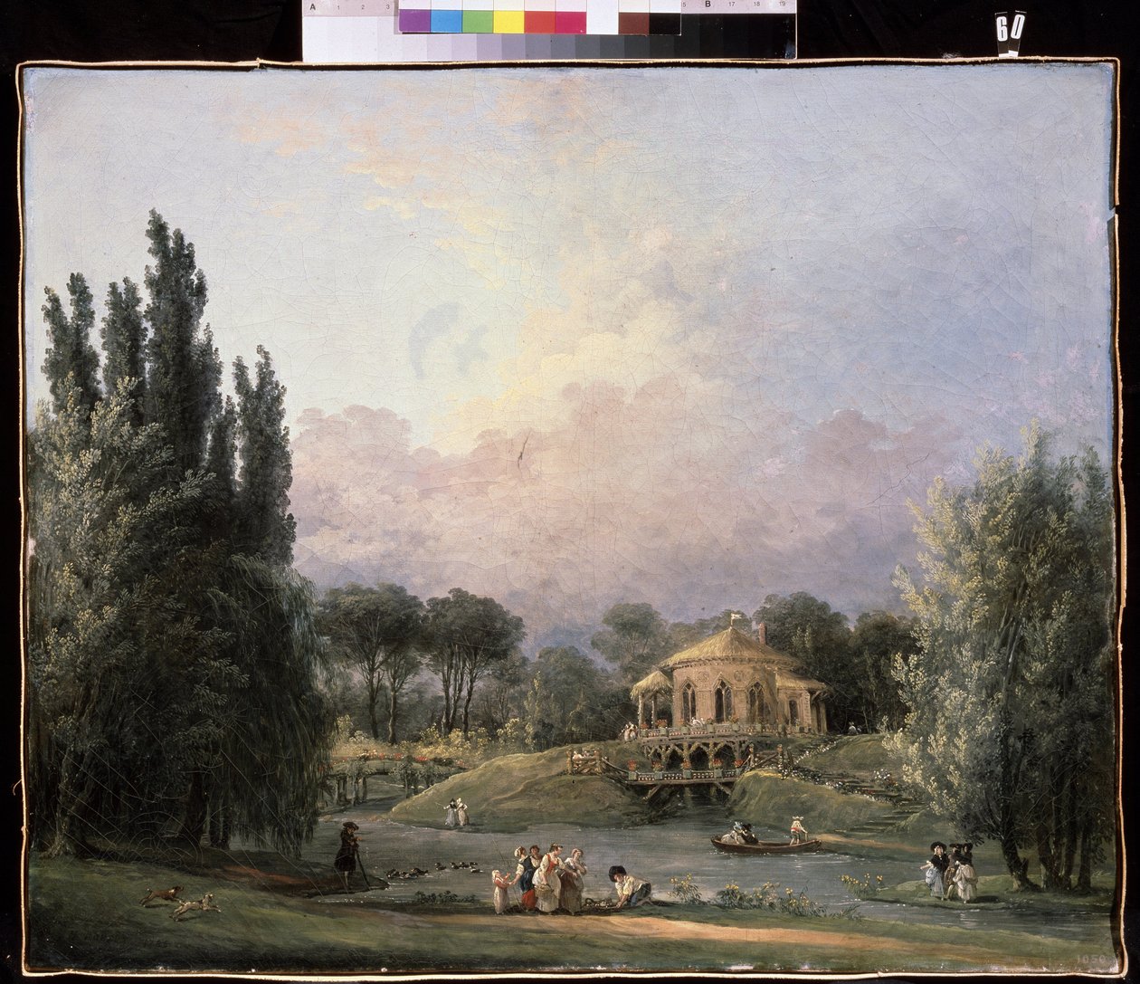 Dans un parc. Peinture de Hubert Robert (1733-1808), huile sur toile, vers 1770-1780, art francais. State Museum Arkhangelskoye Estate, Moscou.   1325969   cs       czech Successfully Translated  Original: And then Katherine Awoke (watercolor on paper) Tra od Hubert Robert