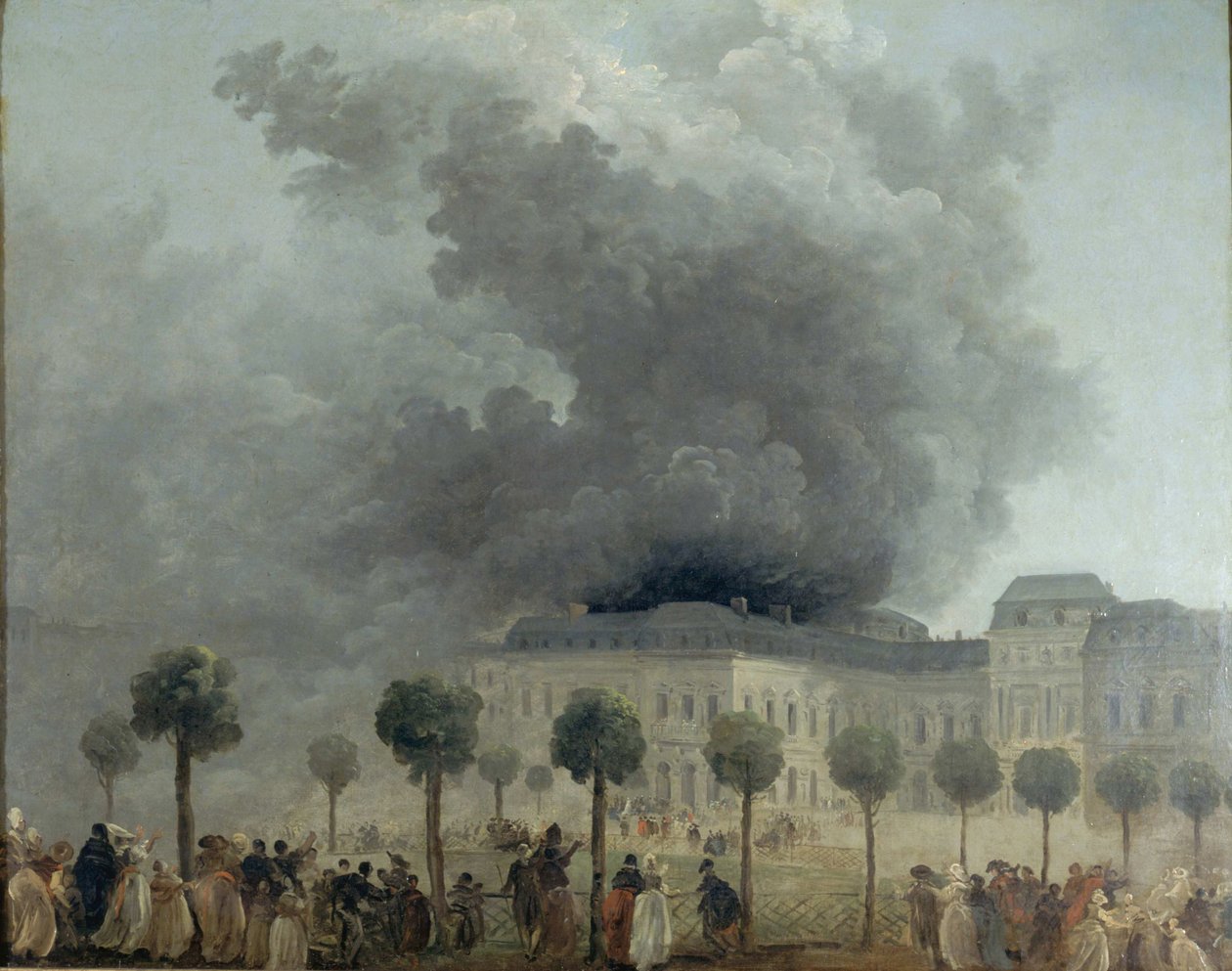 Požár v opeře Palais-Royal, 8. června 1781, asi 1781. od Hubert Robert