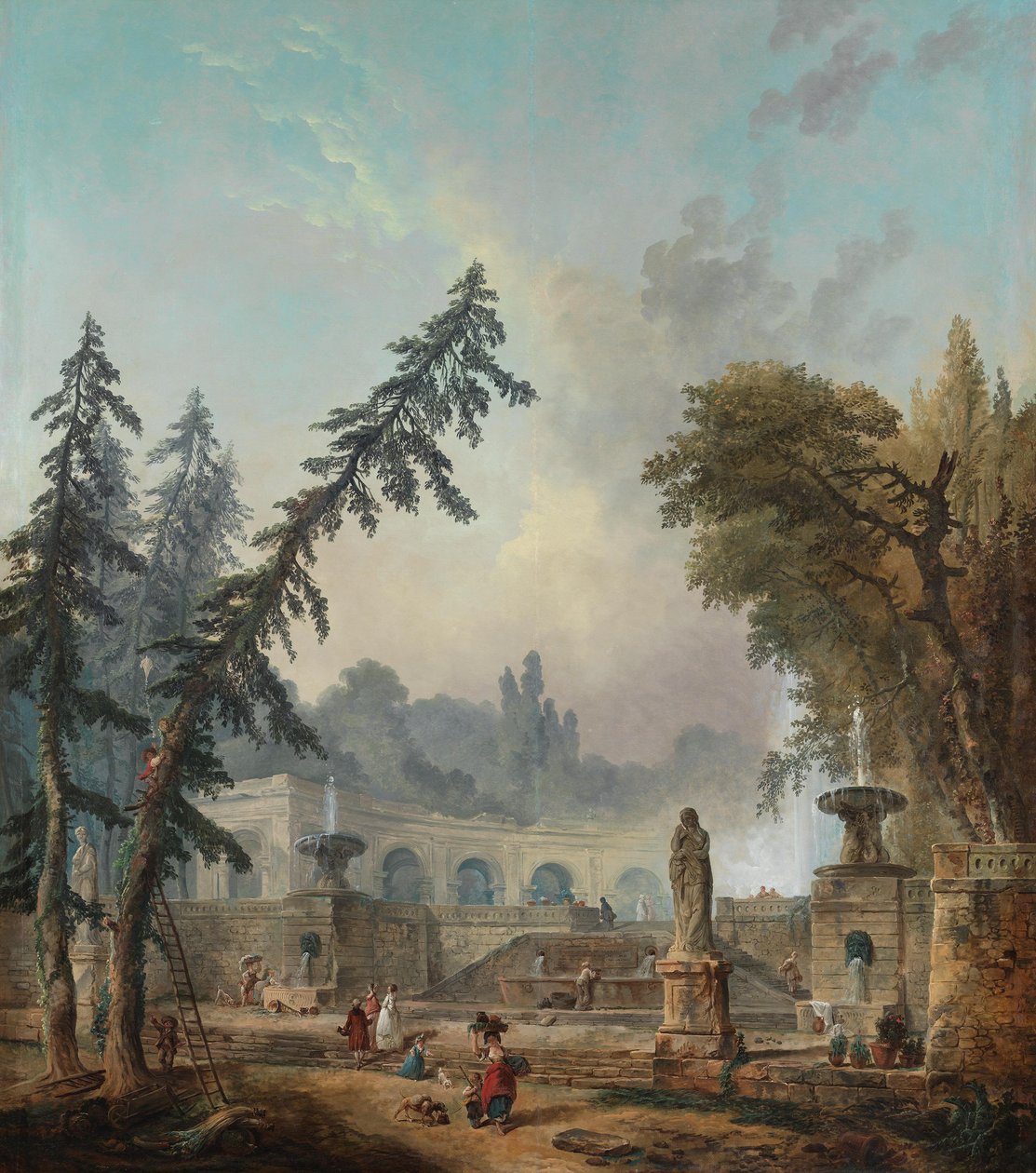 Parková krajina od Hubert Robert