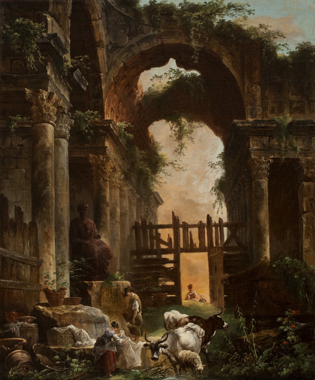 Římské ruiny, 1759 od Hubert Robert