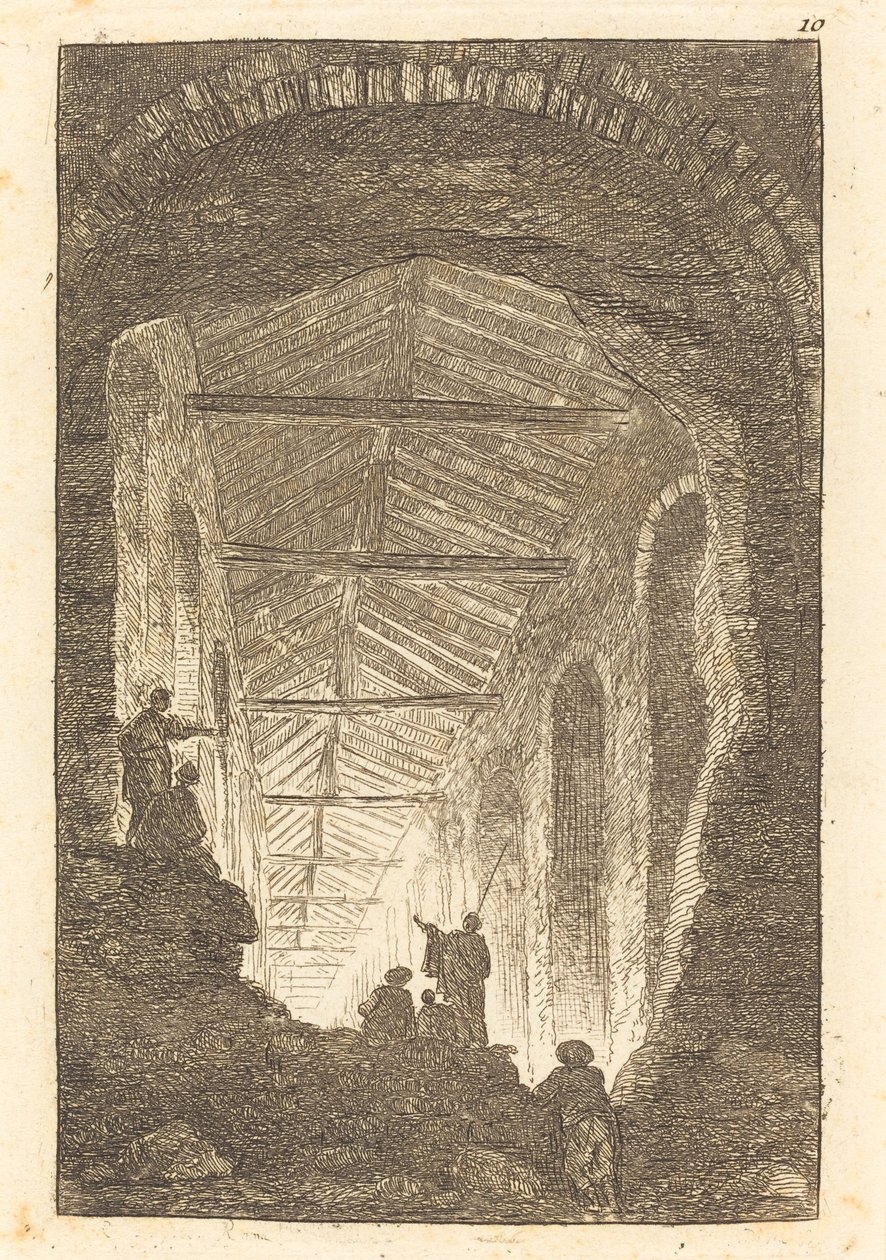 Antická galerie od Hubert Robert