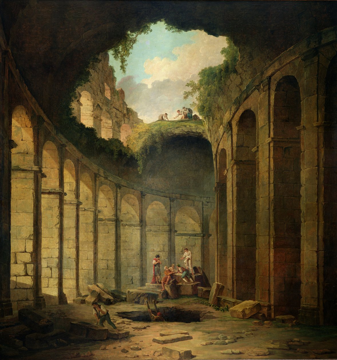 Koloseum, Řím od Hubert Robert