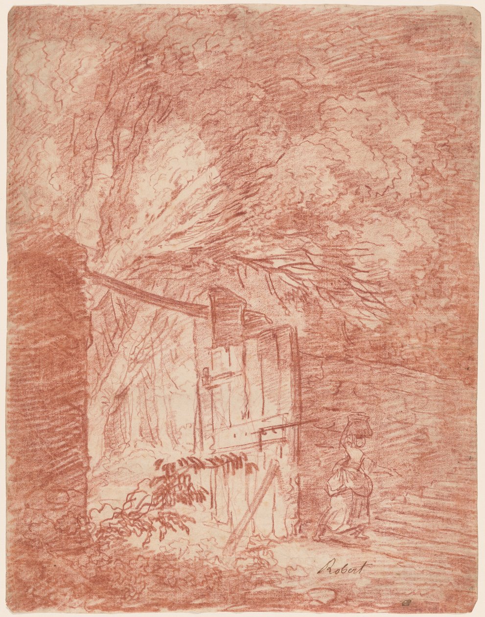 Zahradní brána od Hubert Robert