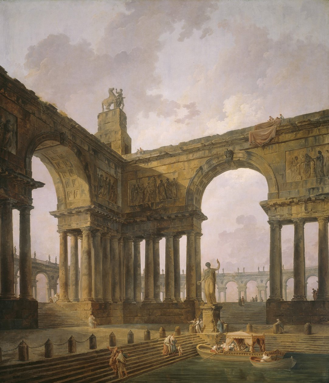 Místo přistání, 1787-88 od Hubert Robert