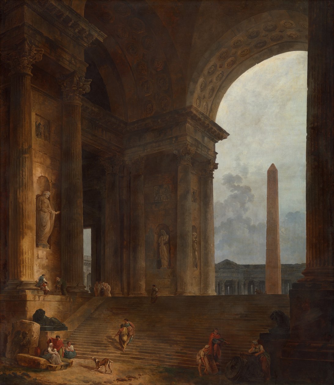 Obelisk od Hubert Robert