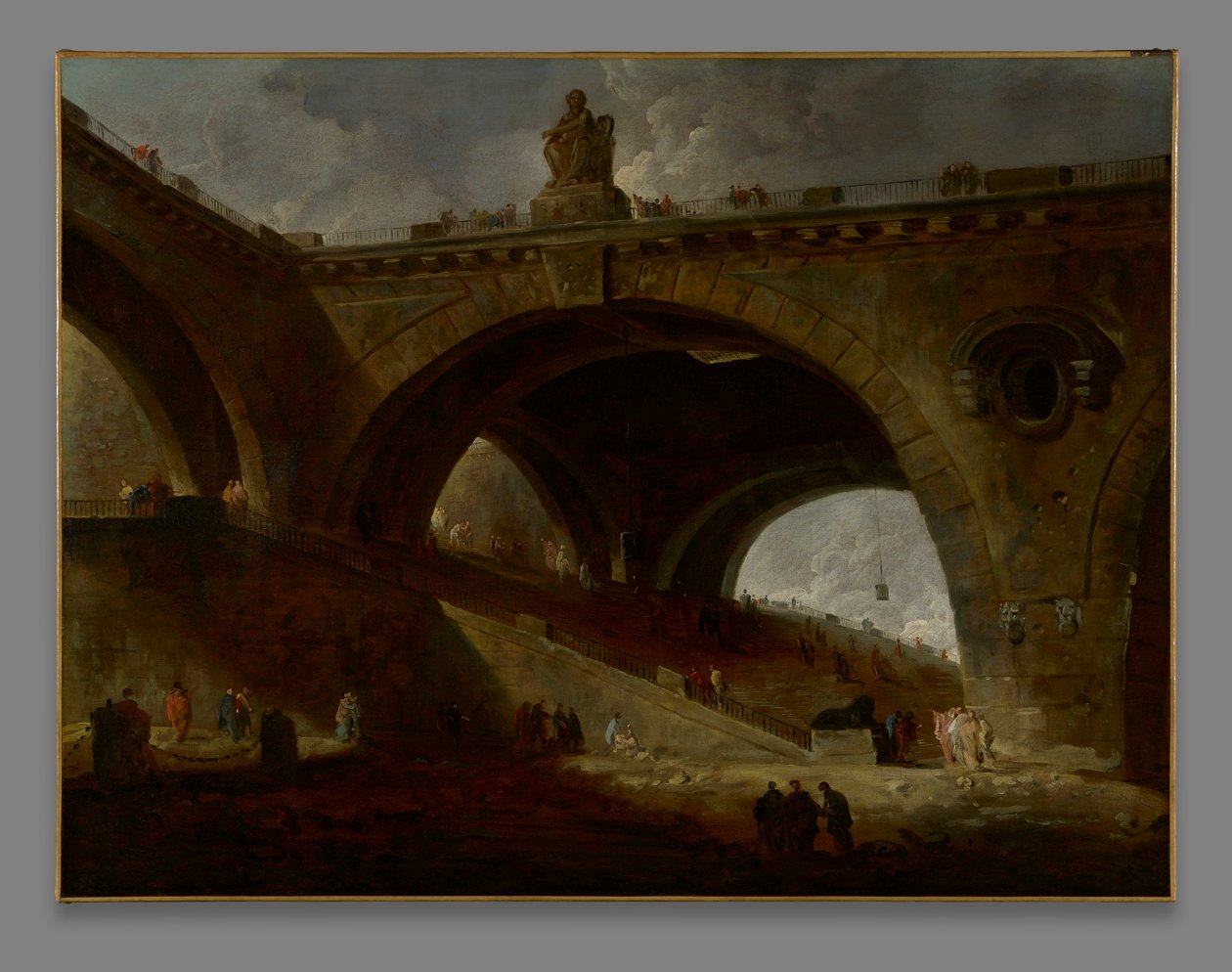 Starý most od Hubert Robert