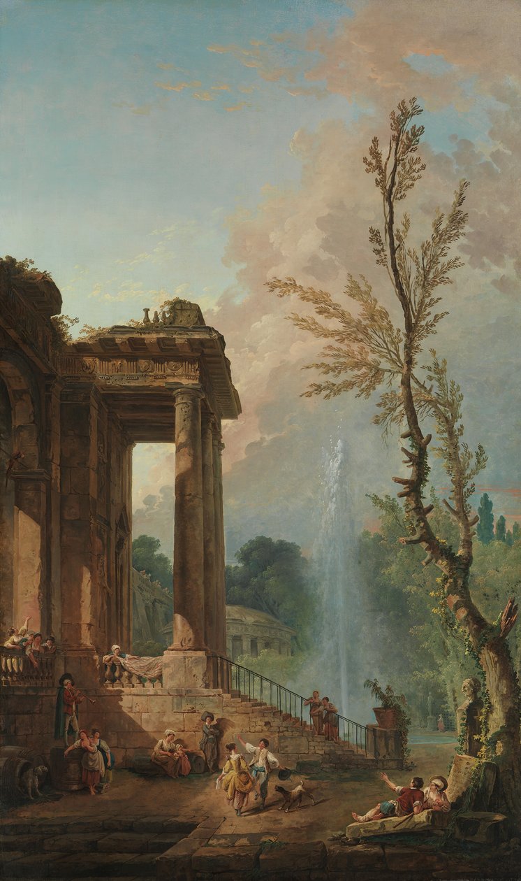 Portico venkovského sídla, 1773. od Hubert Robert