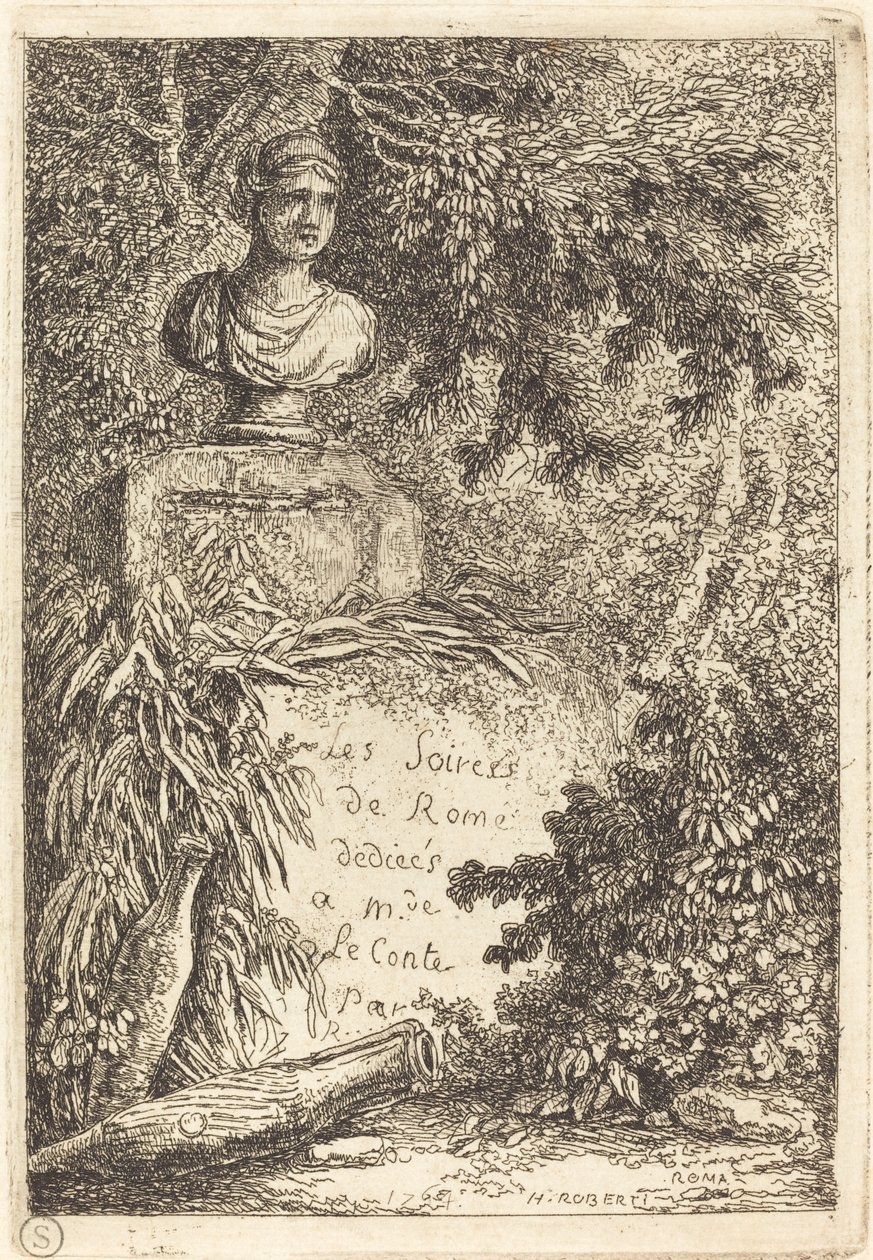 Portrétní busta od Hubert Robert