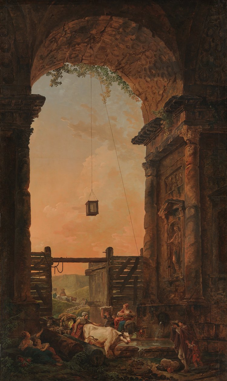 Návrat dobytka, ca. 1773-75. od Hubert Robert