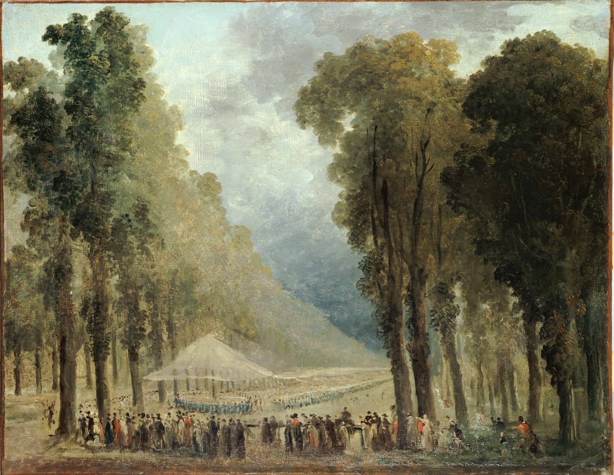 Banket vojáků od Hubert Robert