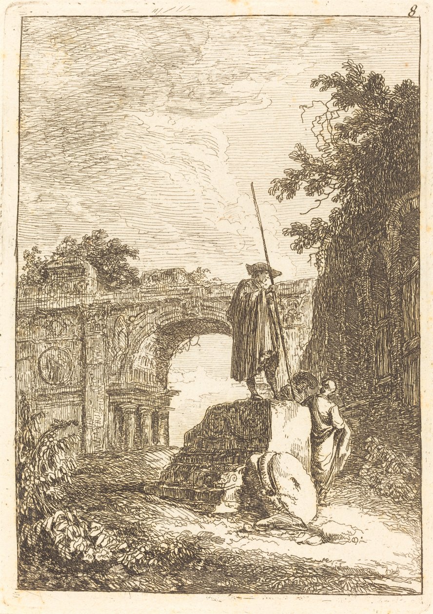 Vítězný oblouk od Hubert Robert