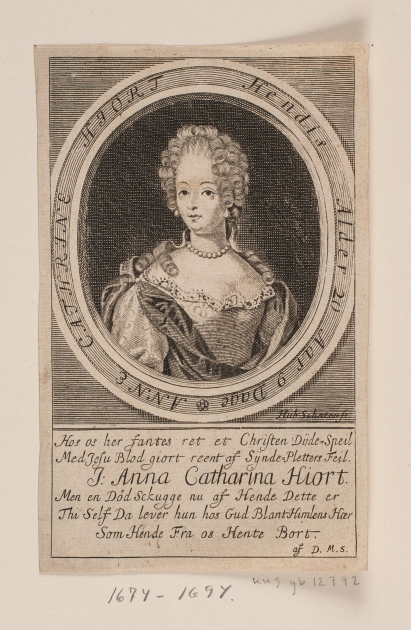Anna Catharina Hjortová od Hubert Schaten