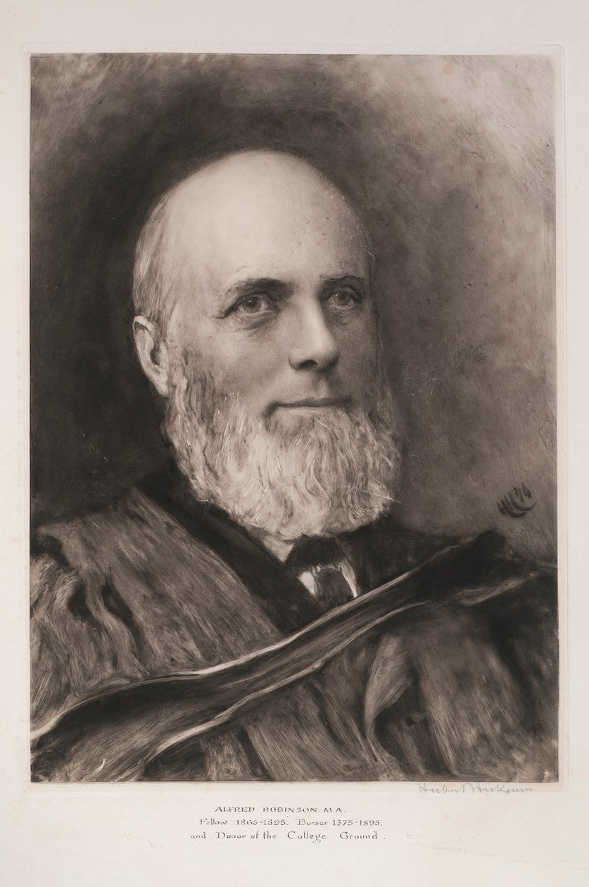 Alfred Robinson, 1896 (jednobarevný tisk) od Hubert von Herkomer
