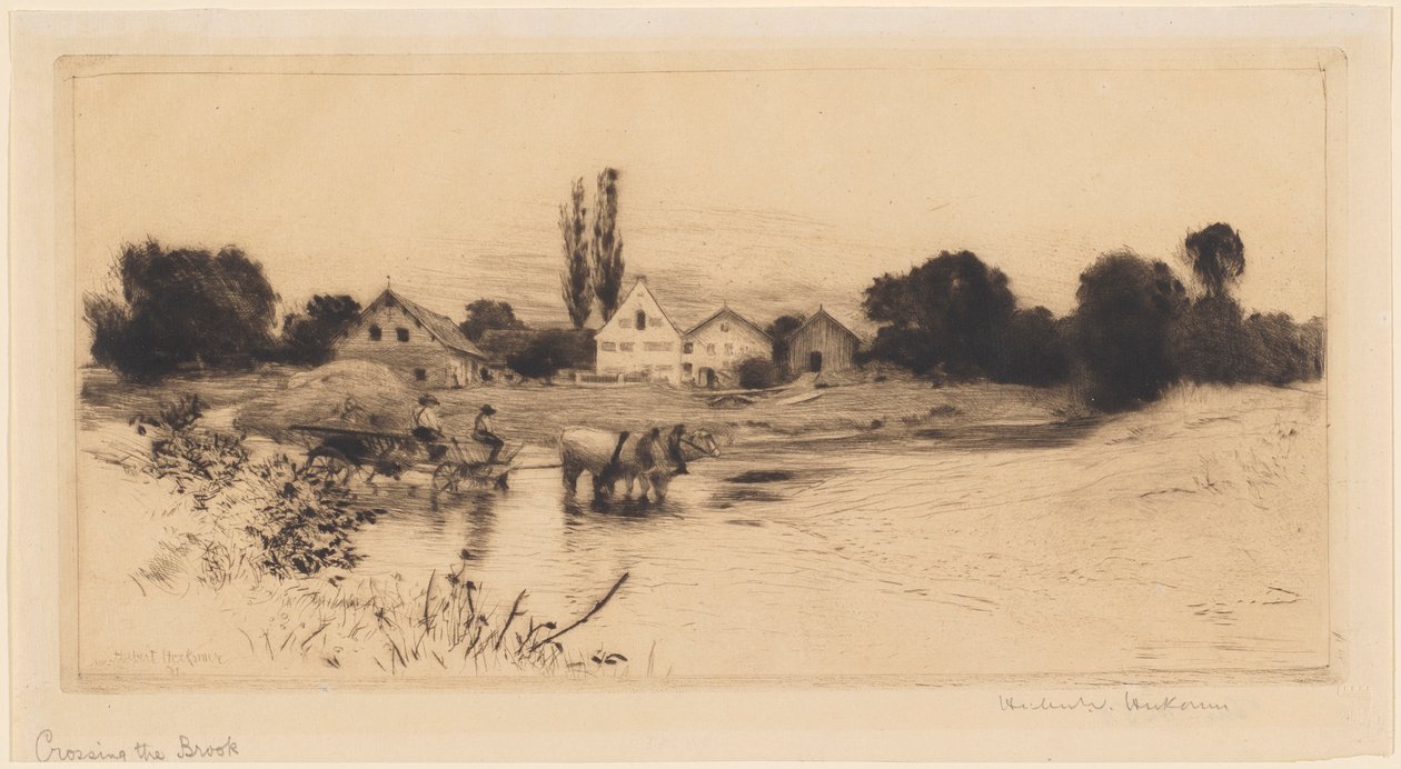 Přechod přes potok od Hubert von Herkomer