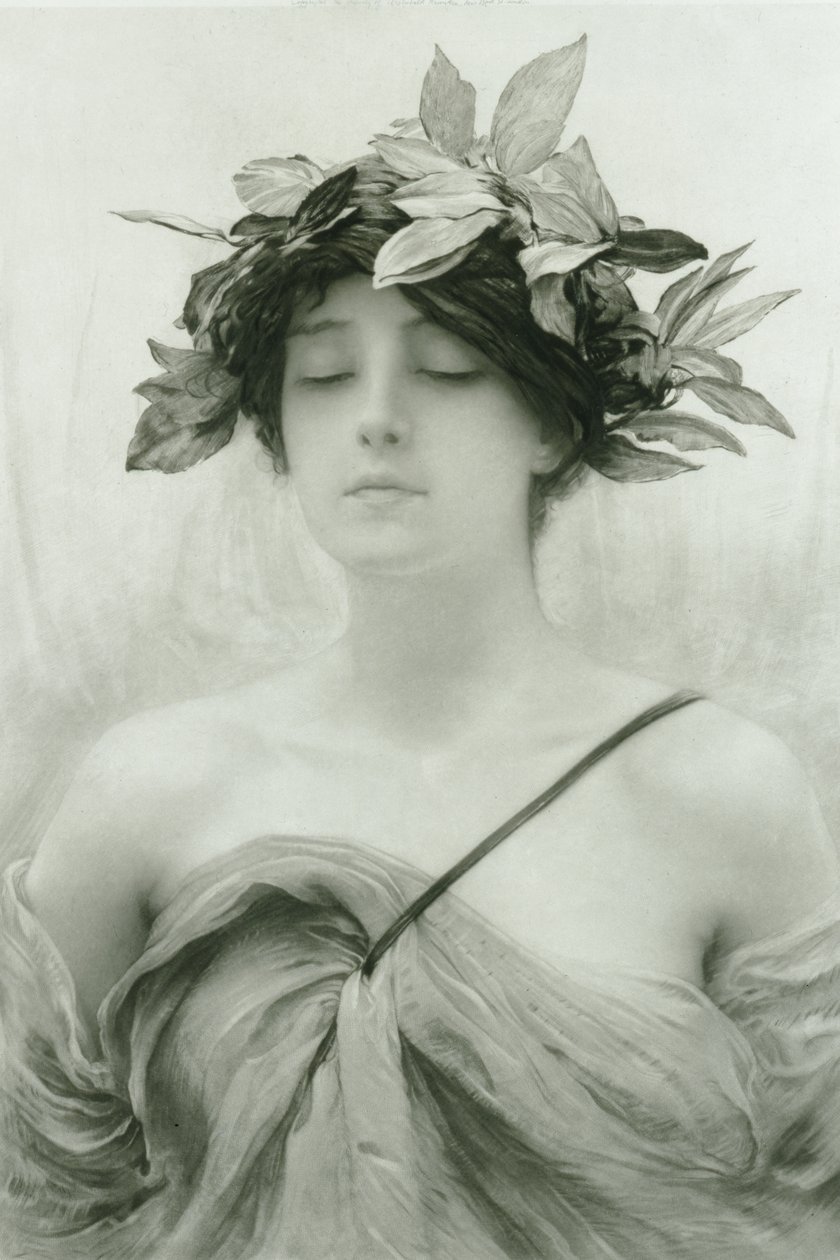 Daphne (rytí smíšenou metodou) od Hubert von Herkomer