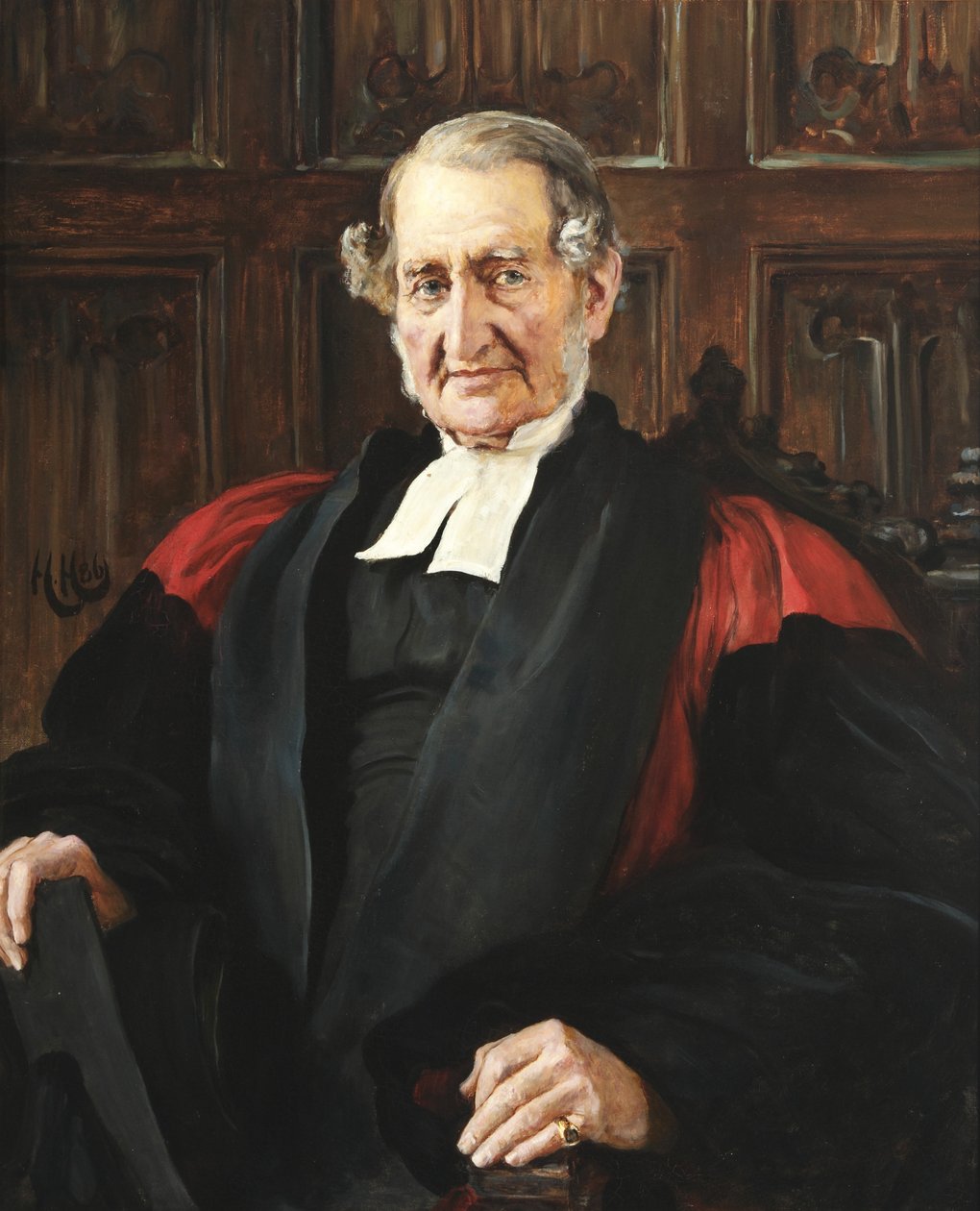James Edwards Sewell od Hubert von Herkomer