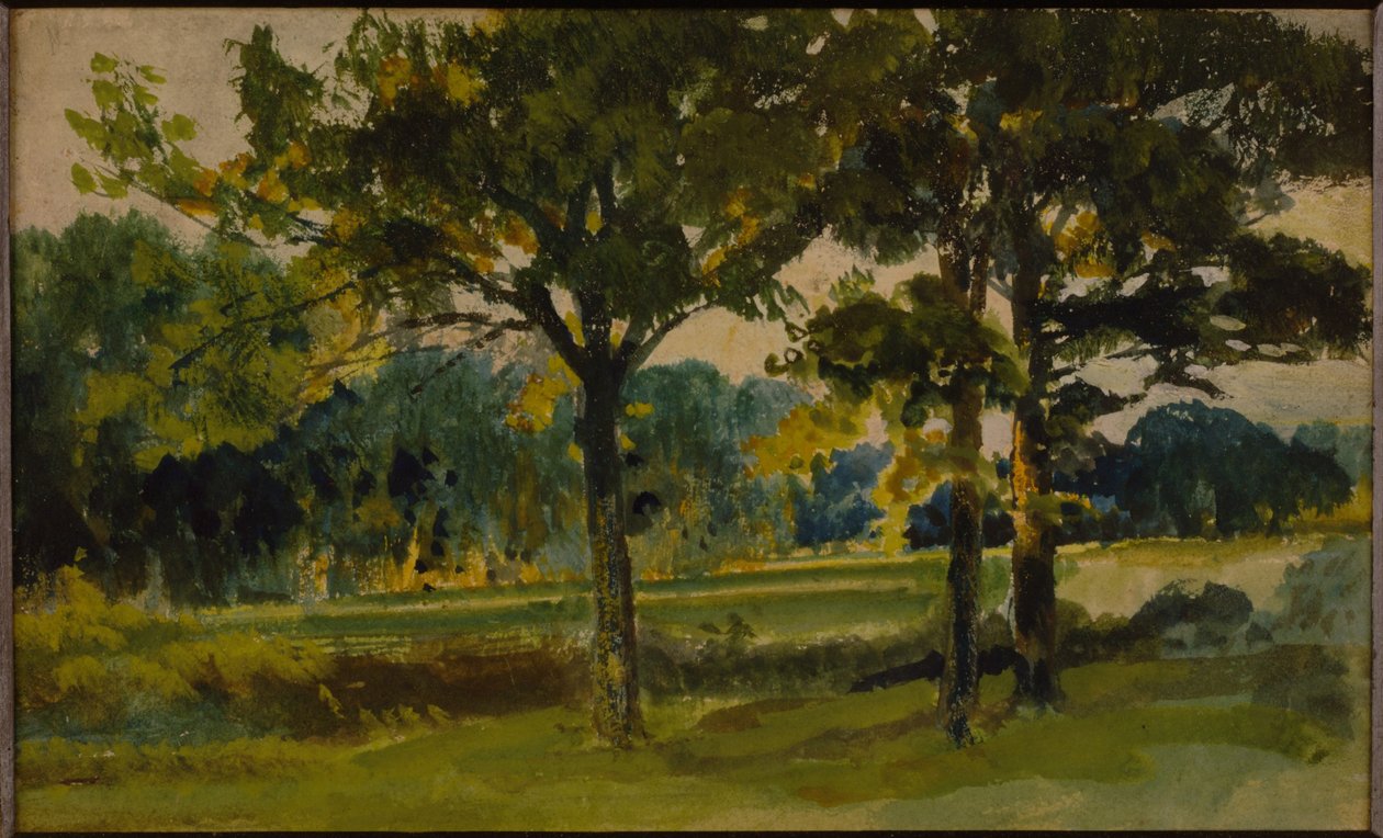 Jedna ze „tří náčrtů krajiny“ (viz také 258629 a 258630) od Hubert von Herkomer