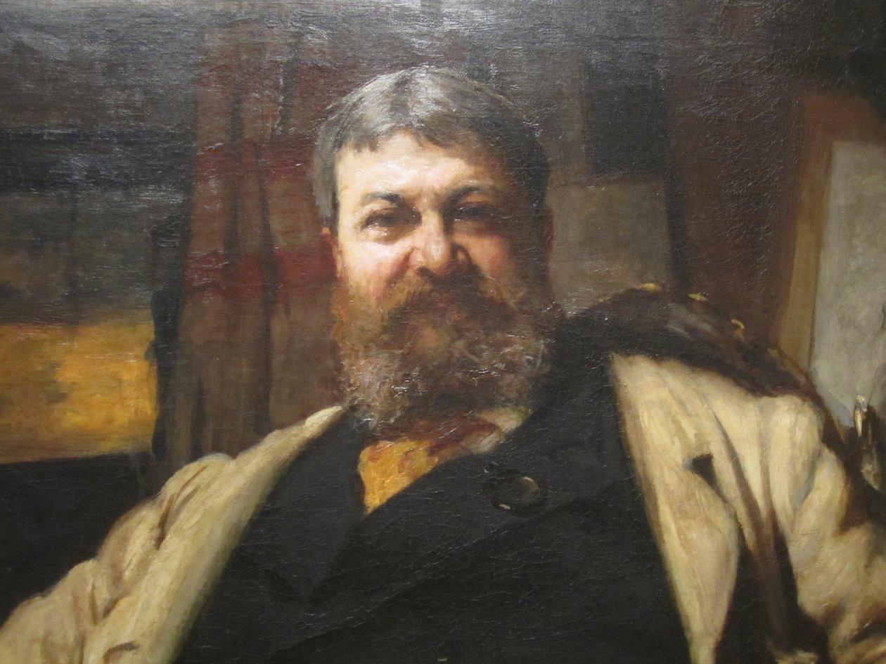 Portrét Henryho Hobsona Richardsona, architekta od Hubert von Herkomer