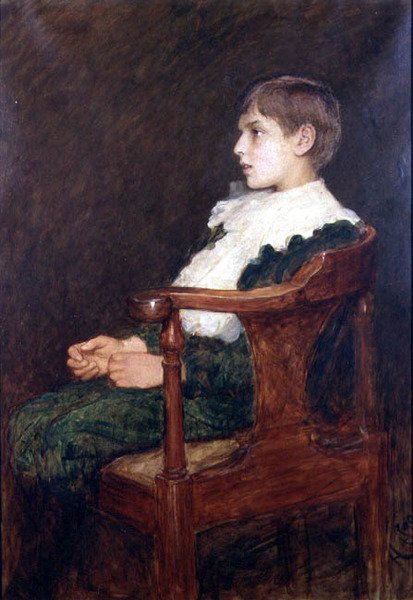 Portrét umělcova syna Lorenze od Hubert von Herkomer