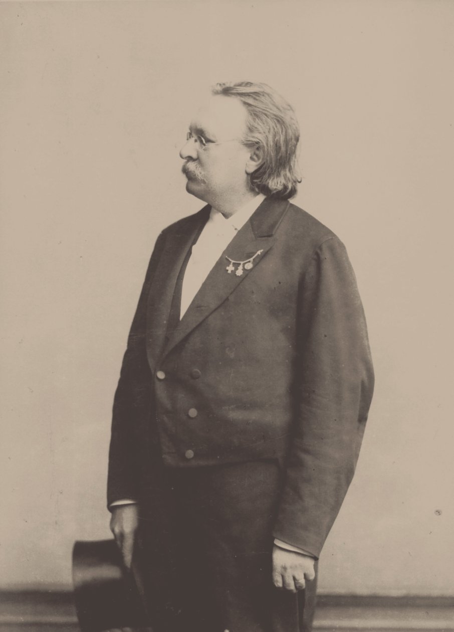 Portrét varhaníka a skladatele Edmunda Kretschmera 1830-1908. od Höffert