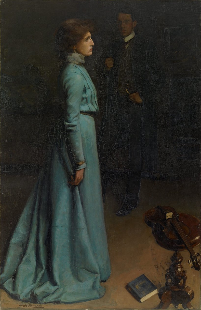 Dáma v modrém (pan a paní J. S. MacDonald) od Hugh Ramsay