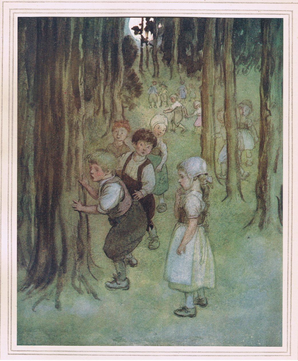 Děti by se k ní přiblížily, aby ji spatřily. od Hugh Thomson