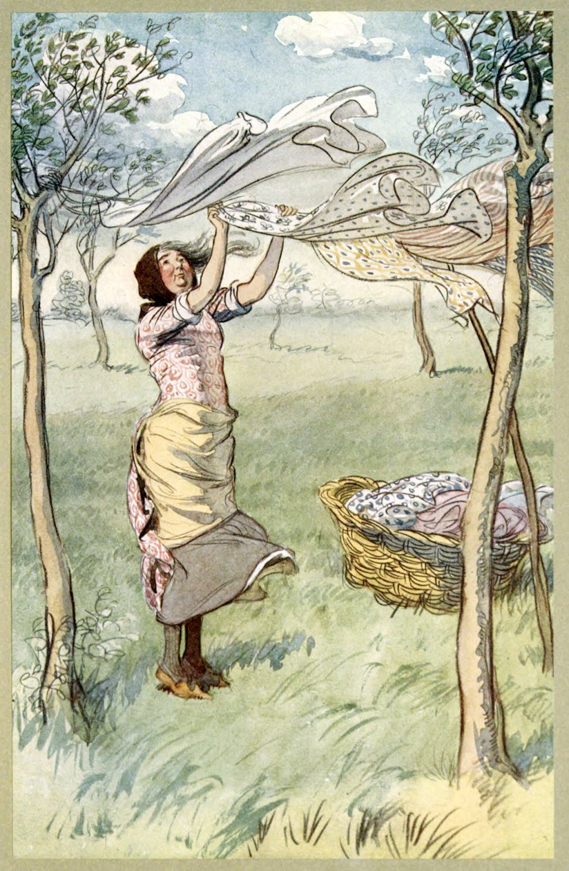 Peru, ždímám .. A dělám to všechno sám, z hospody Veselé paničky z Windsoru. 1910 od Hugh Thomson