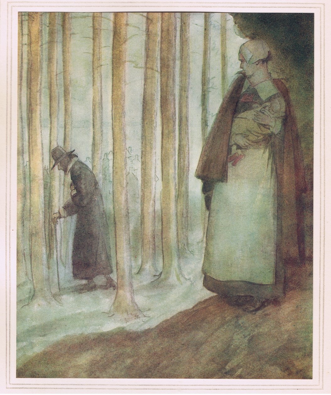 Tam přebývaly, tam kráčely nohy jednoho z nich. od Hugh Thomson
