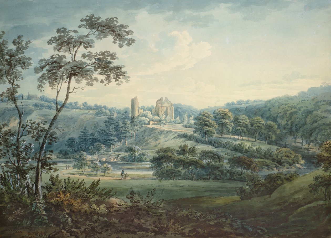 Hrad Rosslyn, Midlothian od Hugh William Williams