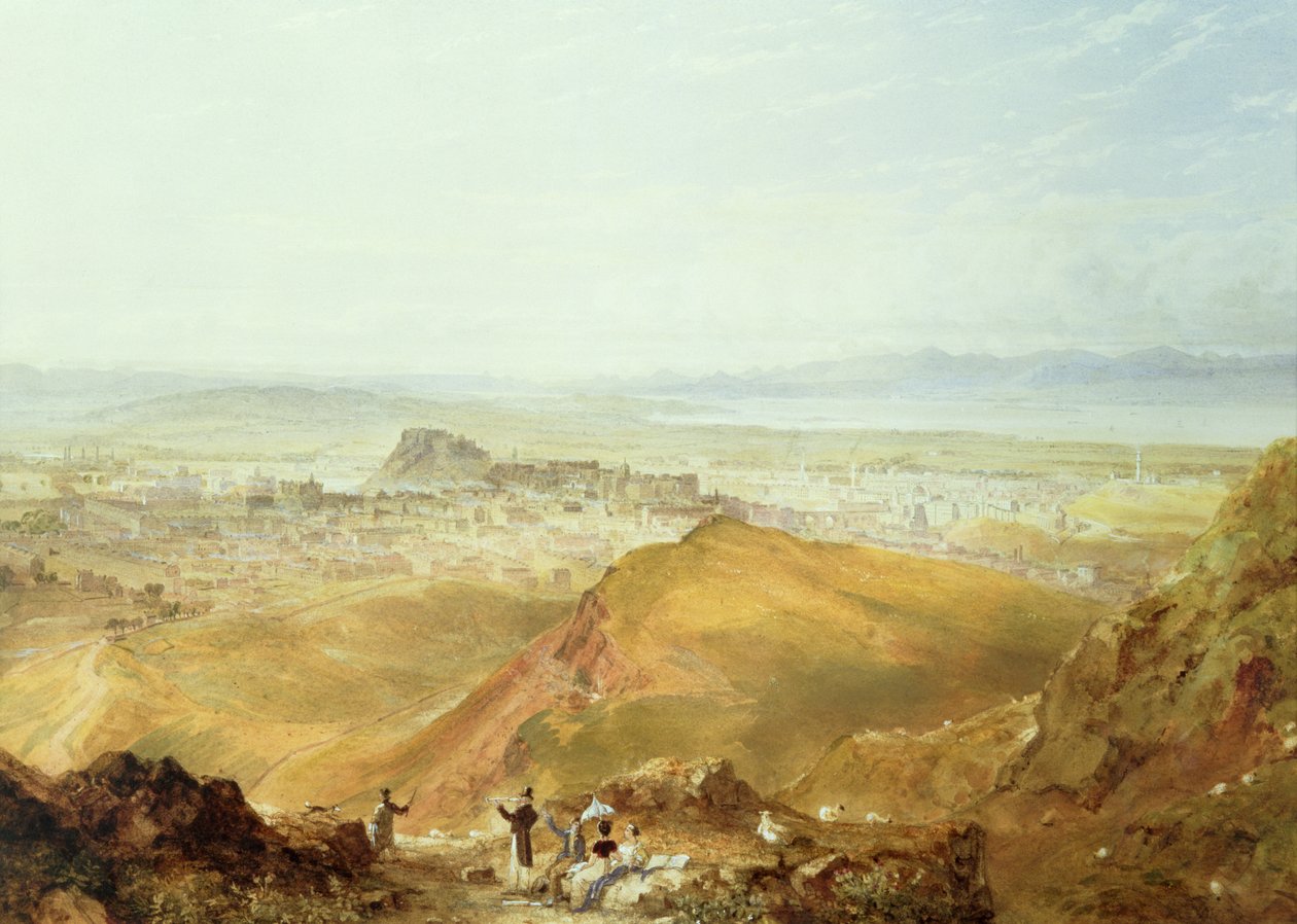 Pohled na Edinburgh z Arthur