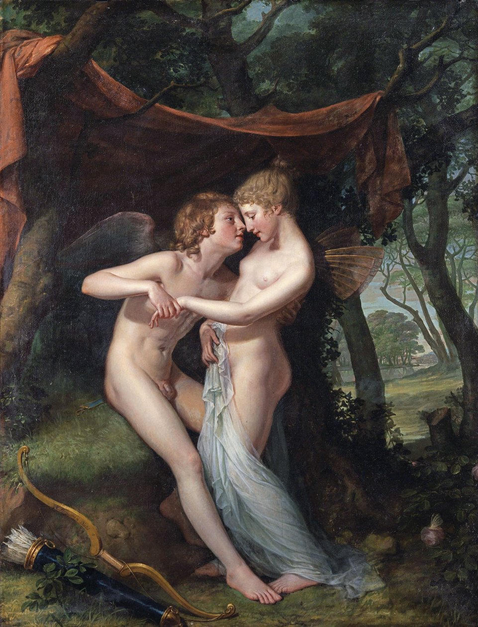 Italsky: Amor a Psyché ve svatební síni Amor a Psyché ve svatební síni od Hugh Douglas Hamilton