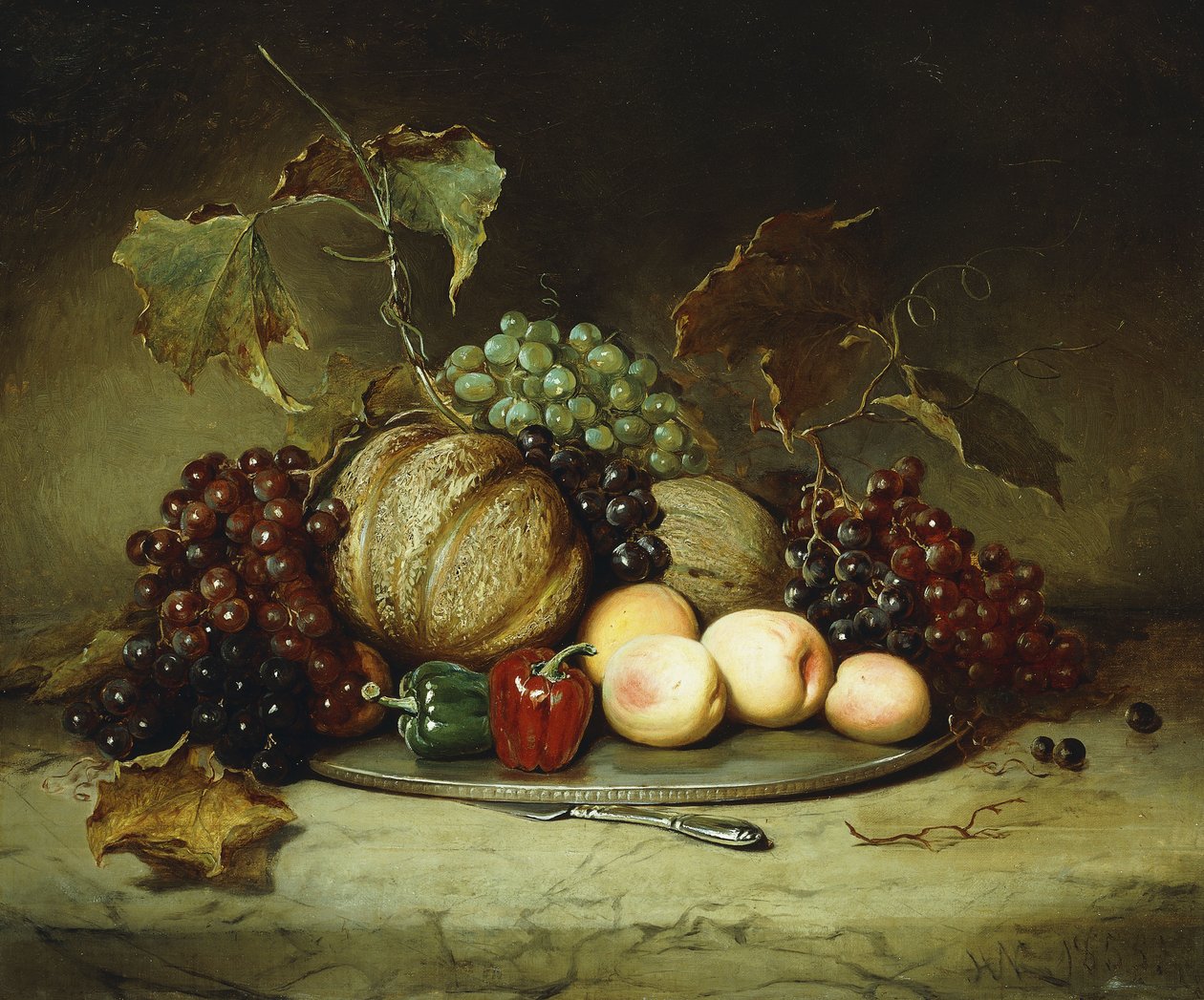 Bohaté zátiší, 1855 od Hugh Newell