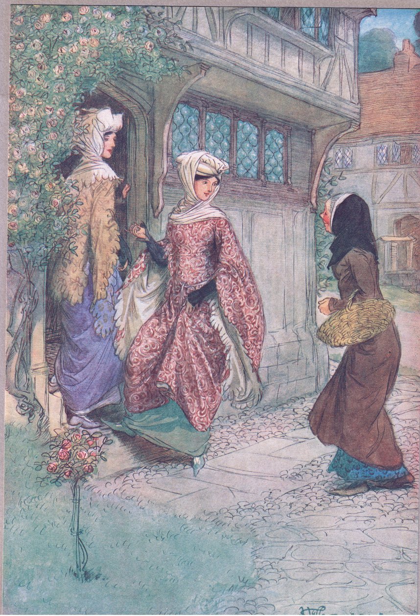 Jděte s námi a podívejte se, ilustrace z The Merry Wives of Windsor, 1910 od Hugh Thomson