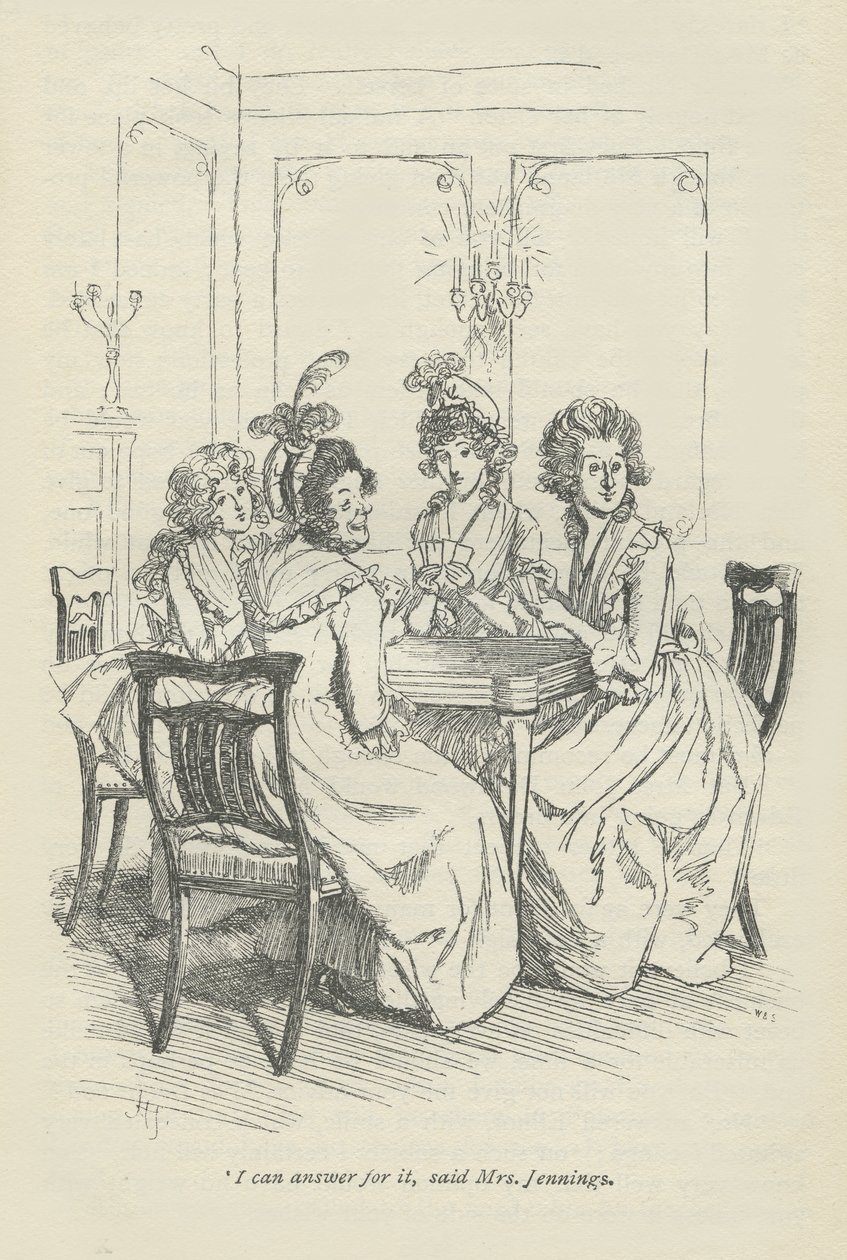 Mohu za to odpovědět, řekla paní Jenningsová, 1896 od Hugh Thomson
