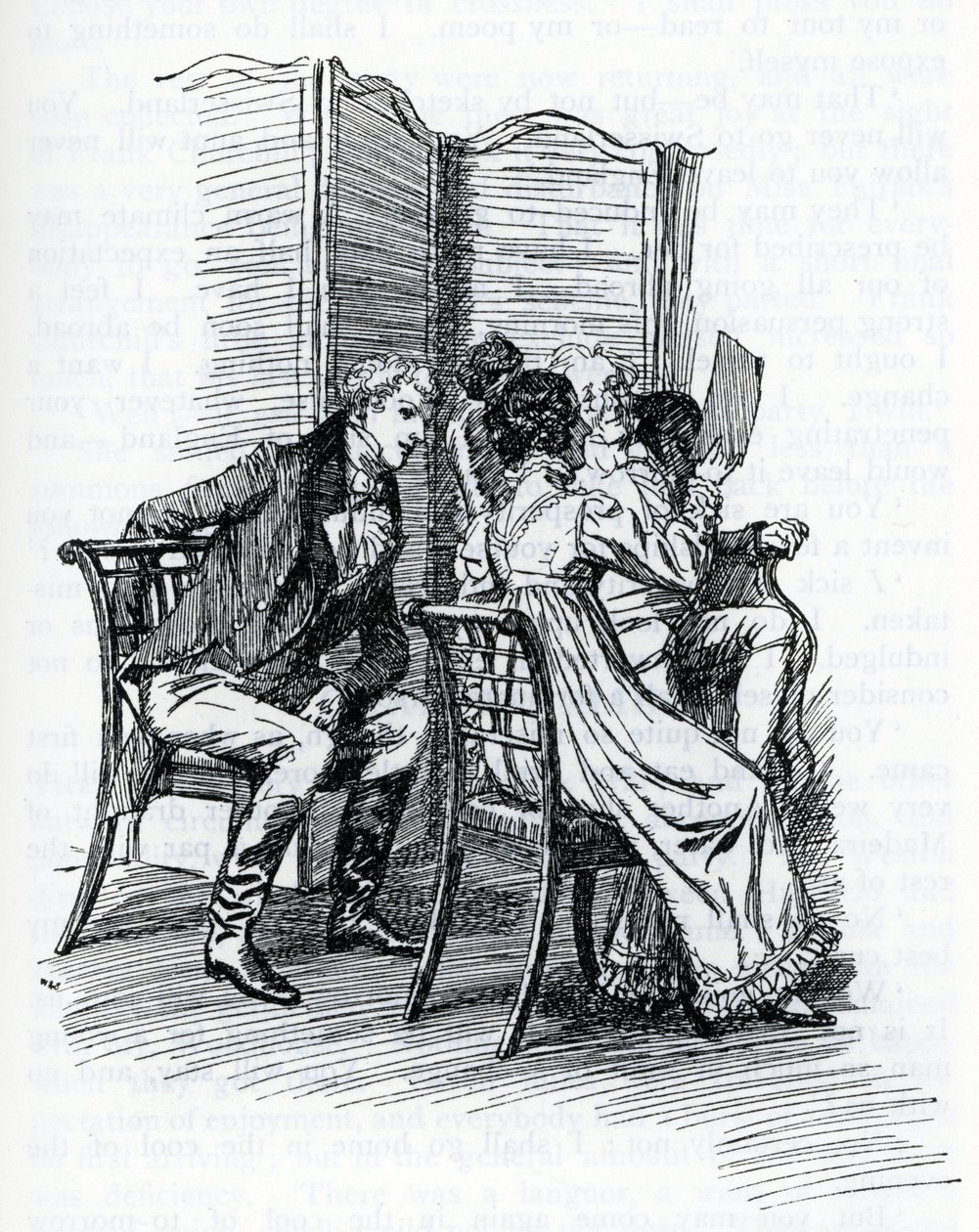 Ilustrace pro "Emma" od Jane Austen. Autor Hugh Thomson (ilustrace) od Hugh Thomson