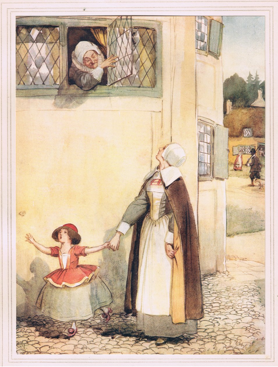 Do slunečného dne byla vražena tvář paní Hibbinsové od Hugh Thomson