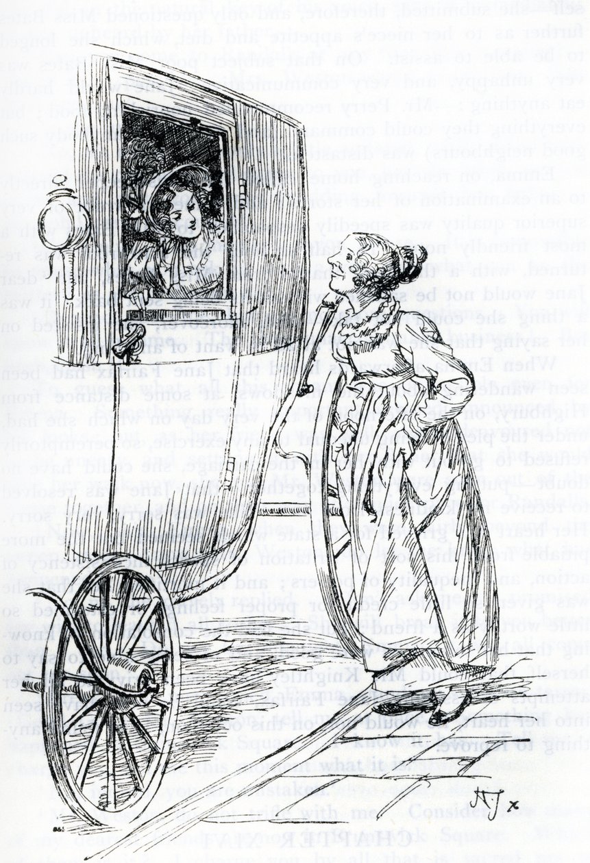 "Slečna Batesová a Emma" (ilustrace) od Hugh Thomson