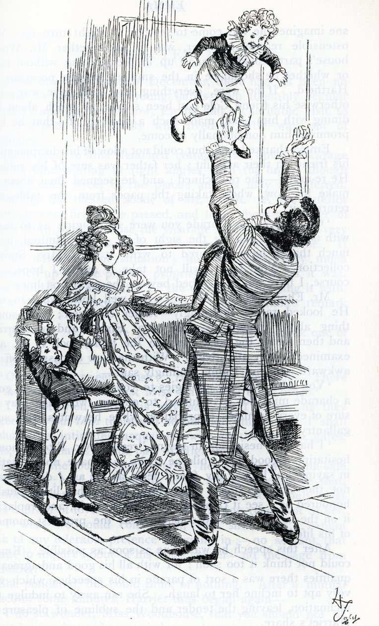„Pan Knightley si hraje se svými dětmi“ od Hugh Thomson