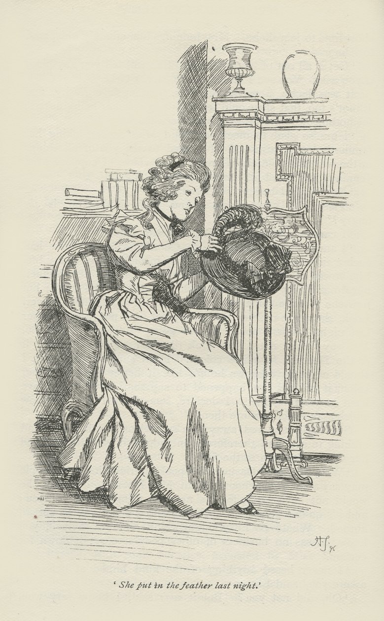 Minulou noc, 1896, vložila peříčko od Hugh Thomson