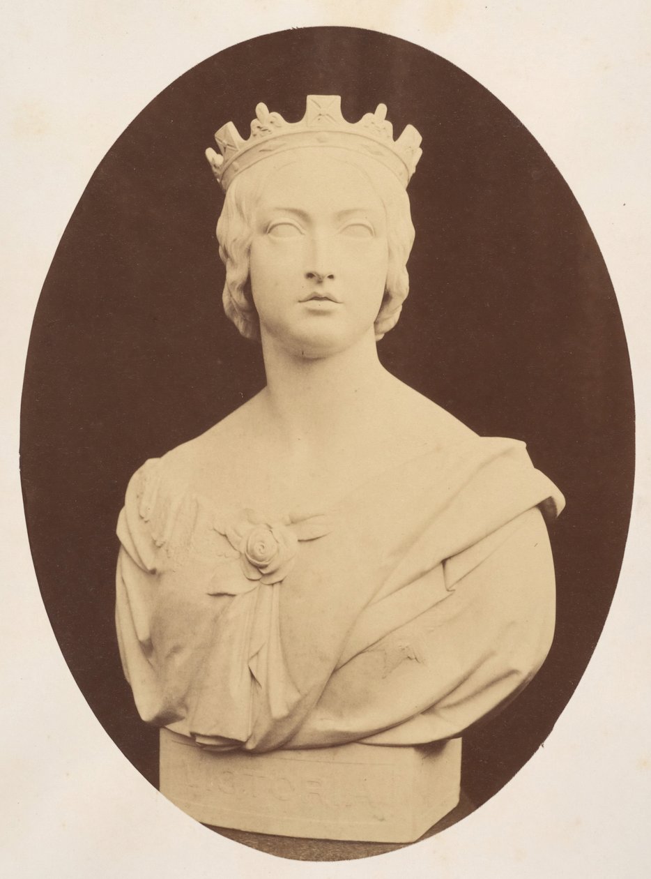 Kopie busty Jejího Veličenstva královny Viktorie od Josepha Durhama, Esq. F.S.A., 1857. od Hugh Welch Diamond
