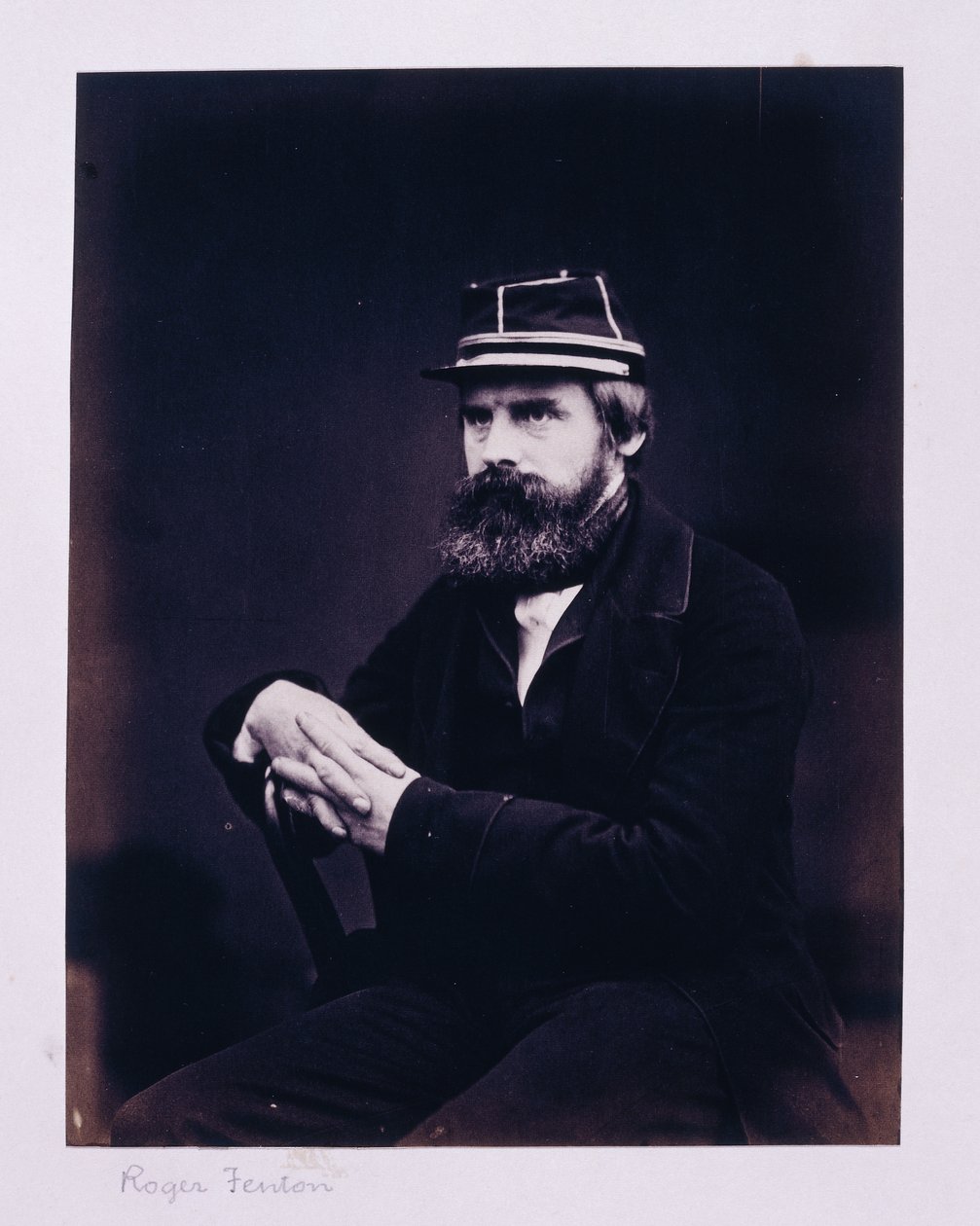 Portrét Rogera Fentona od Hugh Welch Diamond