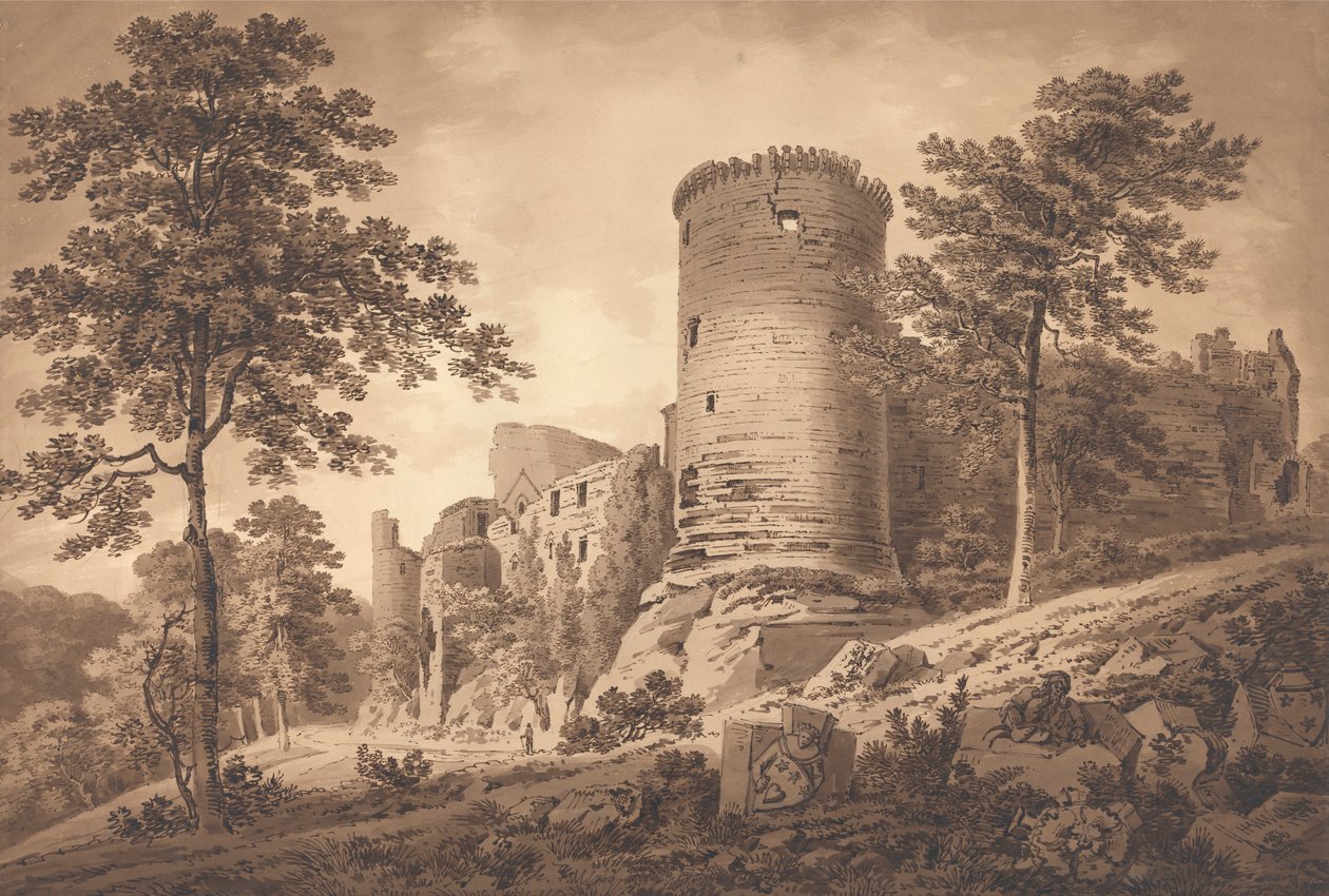 Hrad Bothwell, Lanarkshire od Hugh William Grecian Williams