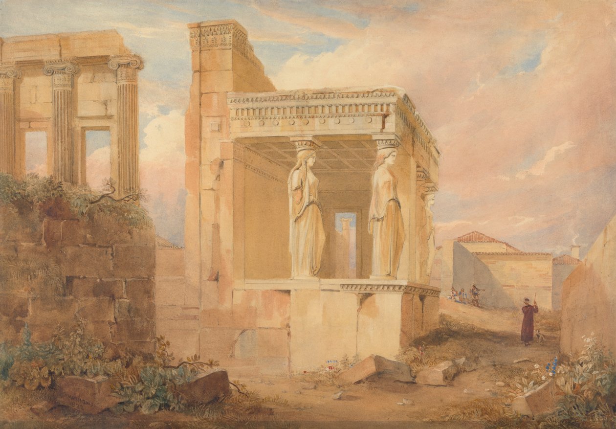 Erechtheum, Atény od Hugh William Grecian Williams
